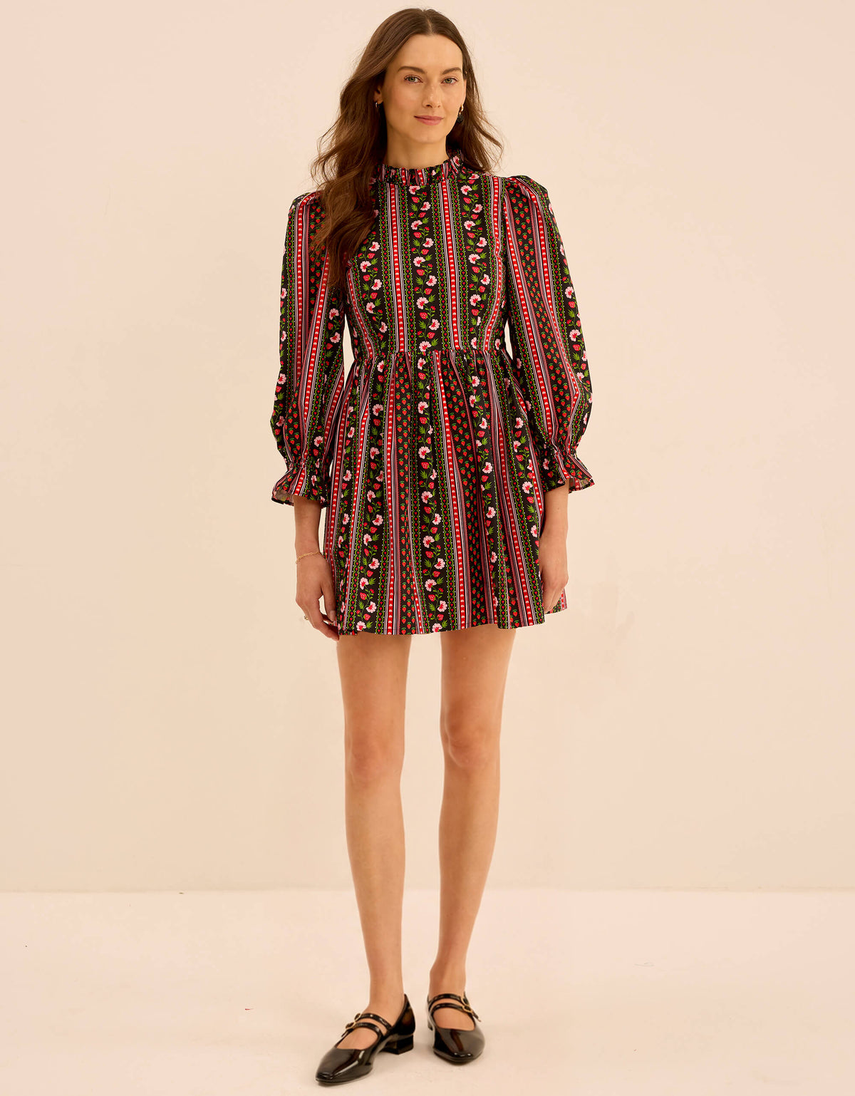 Pink City Prints Strawberry Border Mumbai Mini