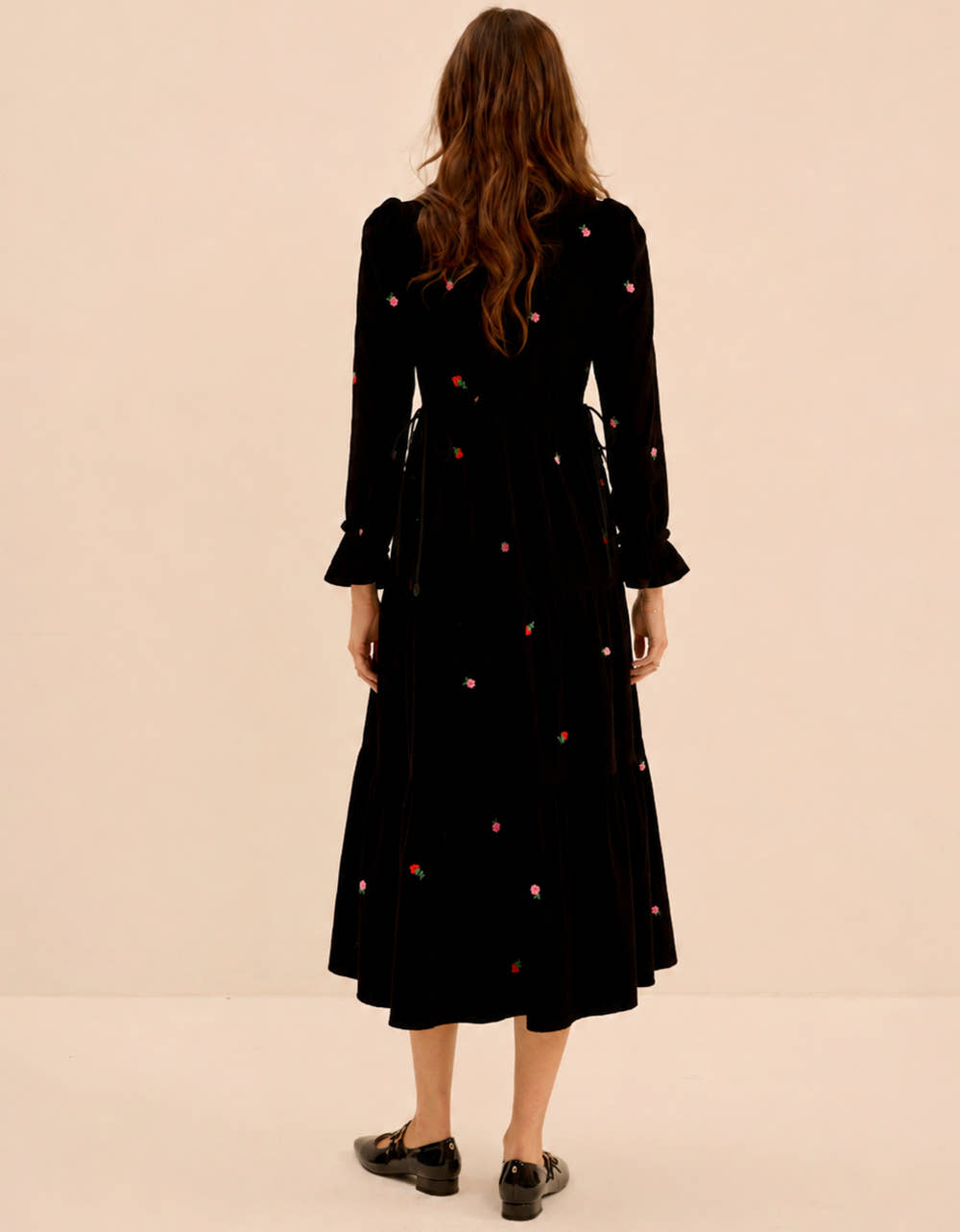 Pink City Prints Strawberry Embroidery Amelia Dress