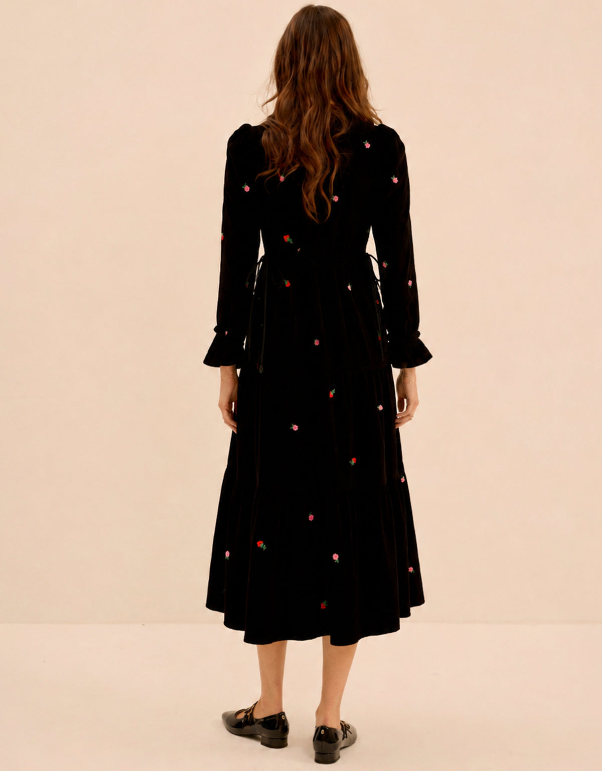 Pink City Prints Strawberry Embroidery Amelia Dress