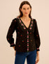 Pink City Prints Strawberry Embroidery Esme Blouse