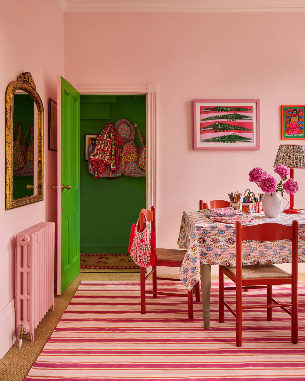 Pink City Prints Sunset Stripe Delilah Rug