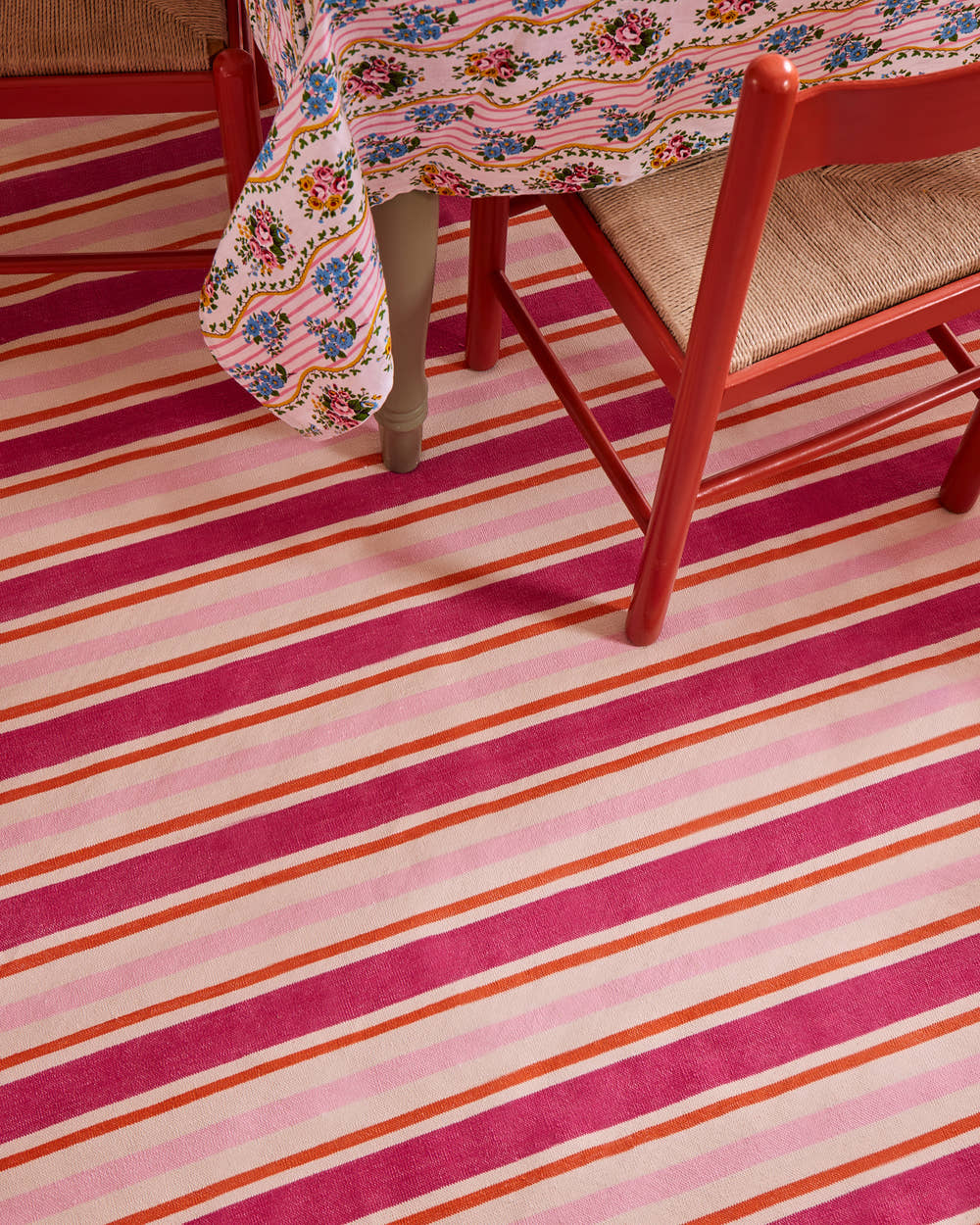 Pink City Prints Sunset Stripe Delilah Rug