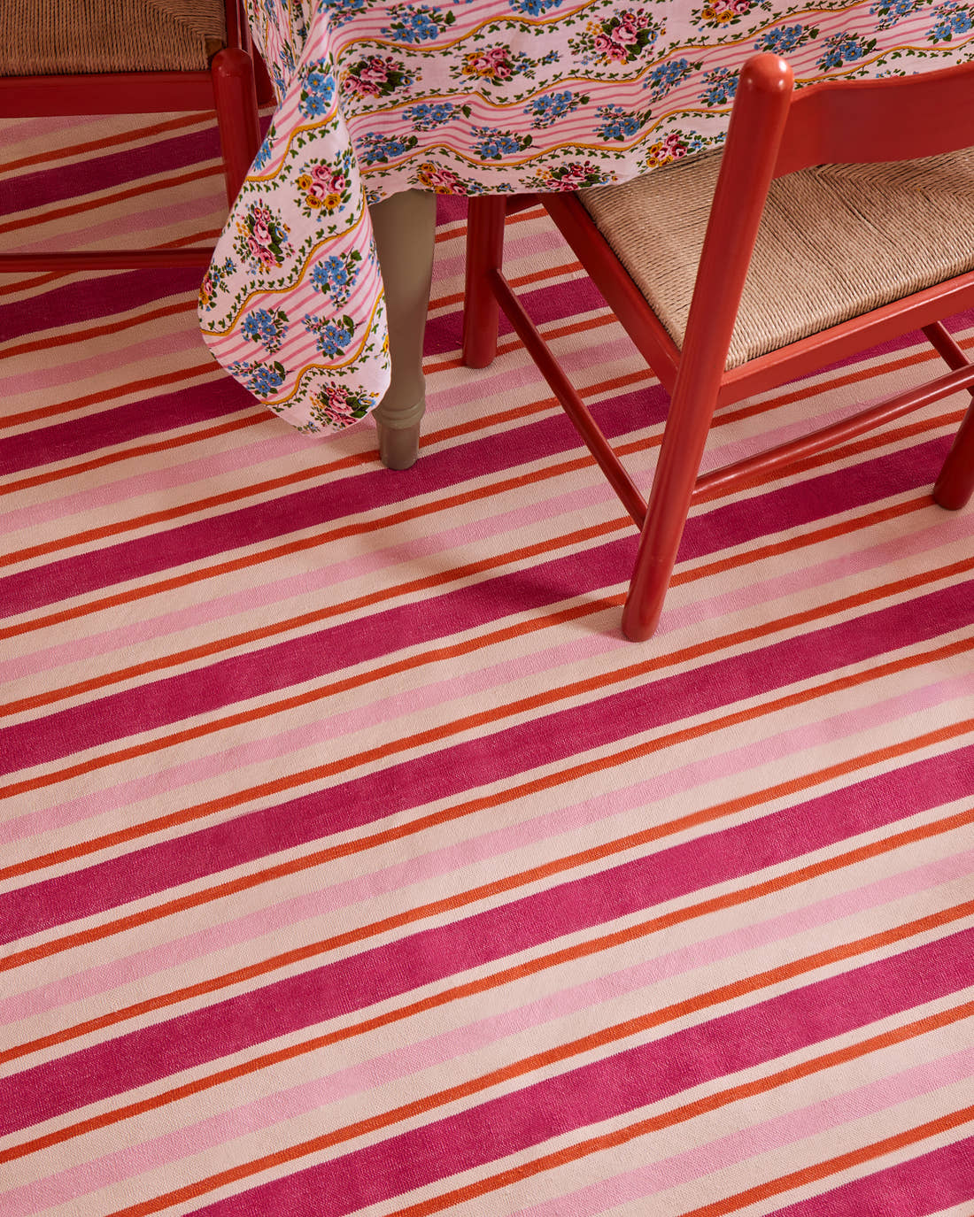 Pink City Prints Sunset Stripe Delilah Rug