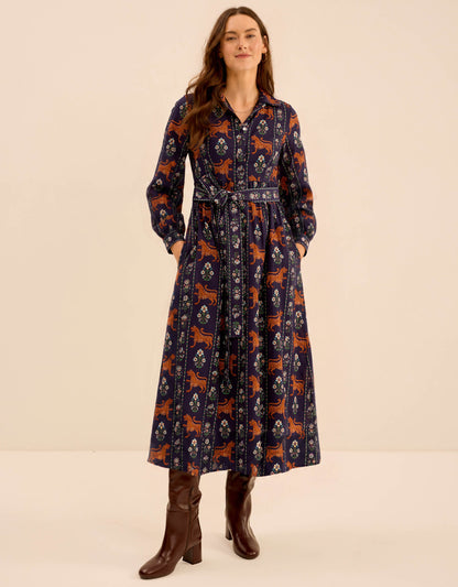 Pink City Prints Tiger Border Gina Dress