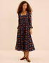 Pink City Prints Tiger Border Nancy Dress