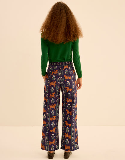 Pink City Prints Tiger Border Romy Trousers