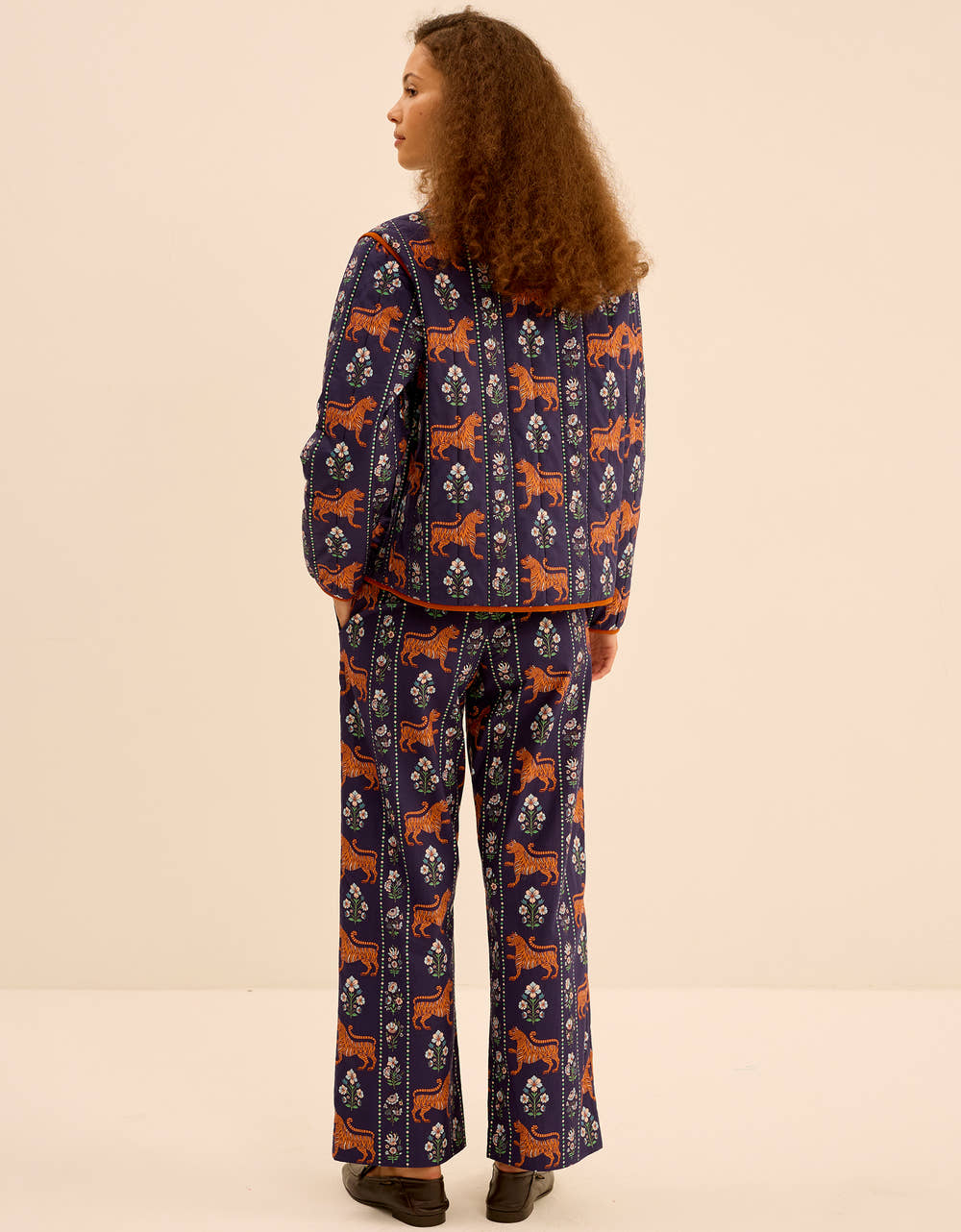 Pink City Prints Tiger Border Stevie Jacket