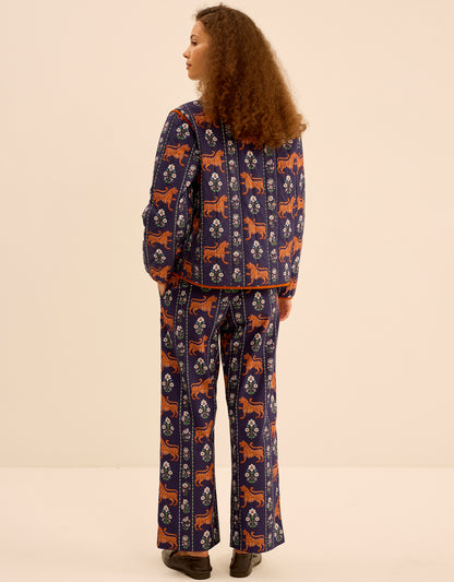 Pink City Prints Tiger Border Stevie Jacket