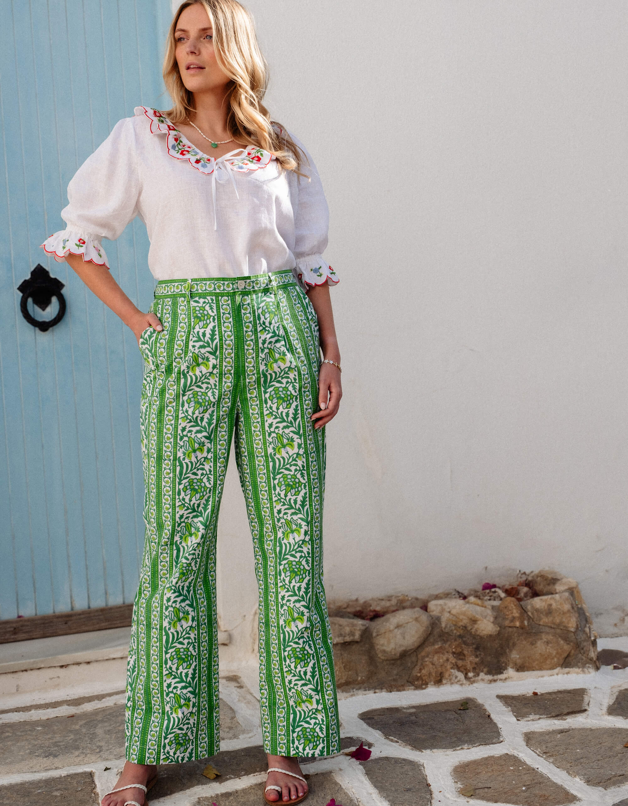 Pink City Prints Verdant Botanics Betty Trousers