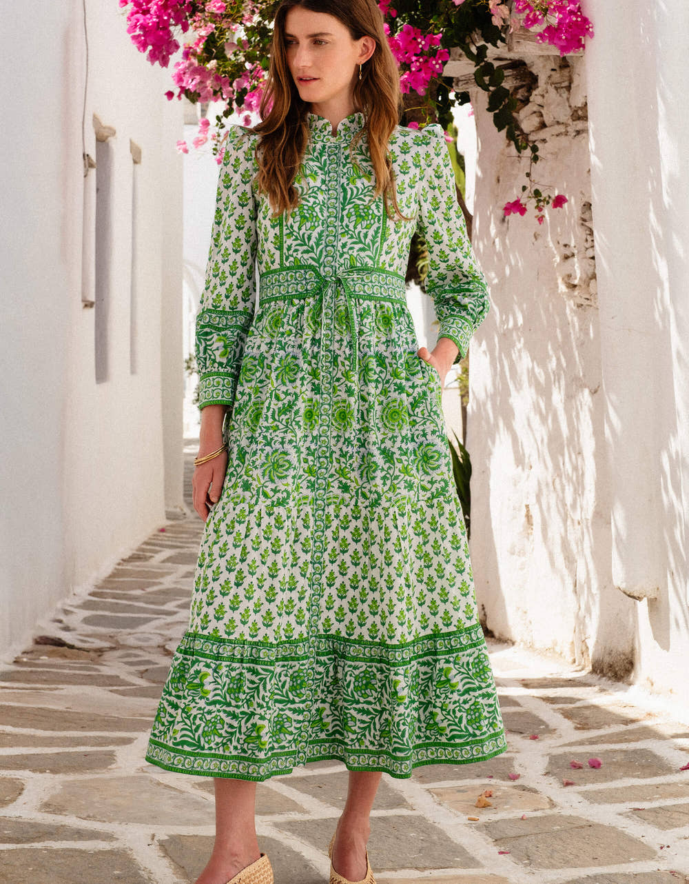 Pink City Prints Verdant Botanics Gemma Dress