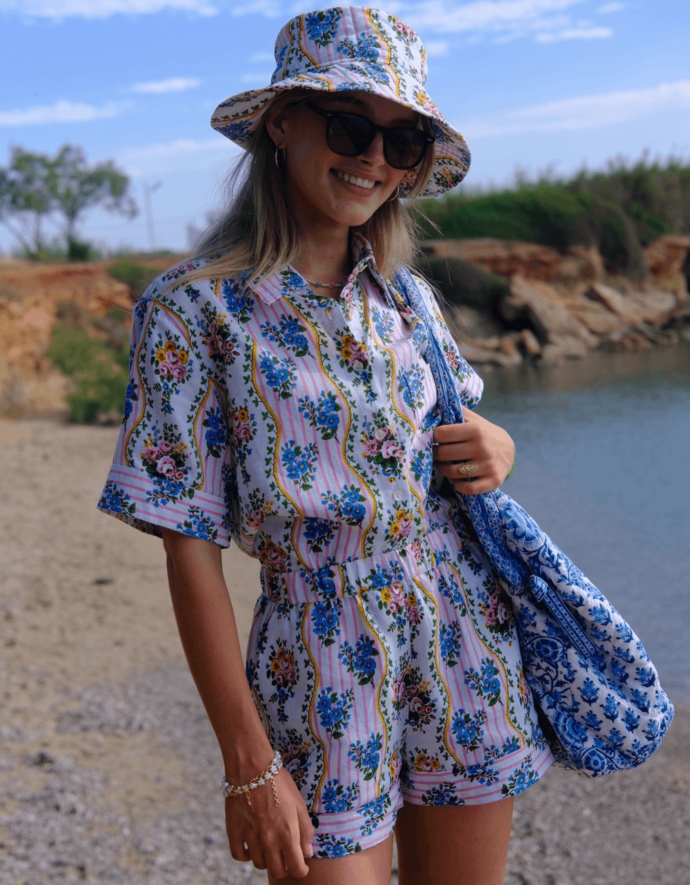 Pink City Prints Vintage Bouquet Cally Set