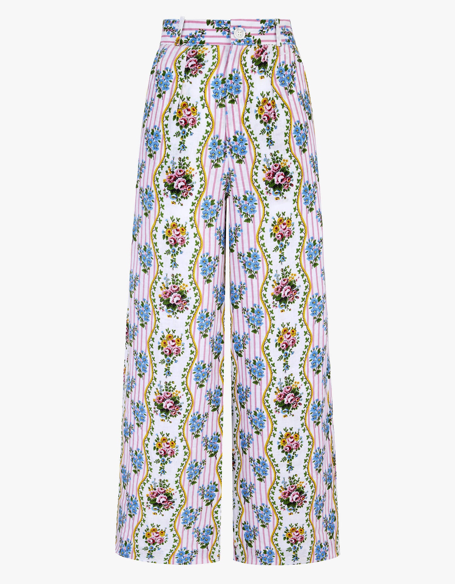 Pink City Prints Vintage Bouquet Gabi Trousers