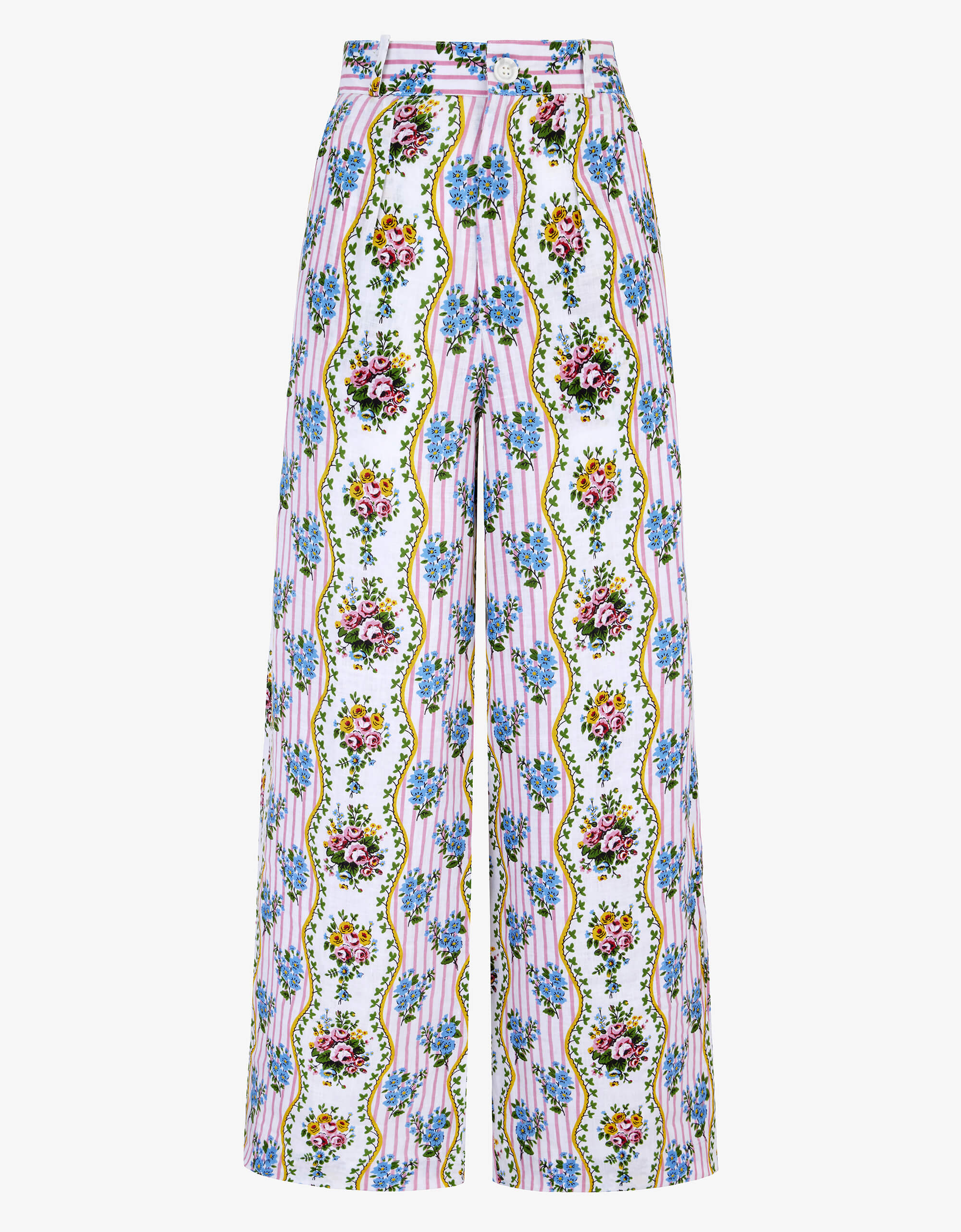 Pink City Prints Vintage Bouquet Gabi Trousers