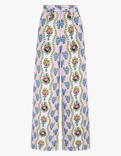 Pink City Prints Vintage Bouquet Gabi Trousers