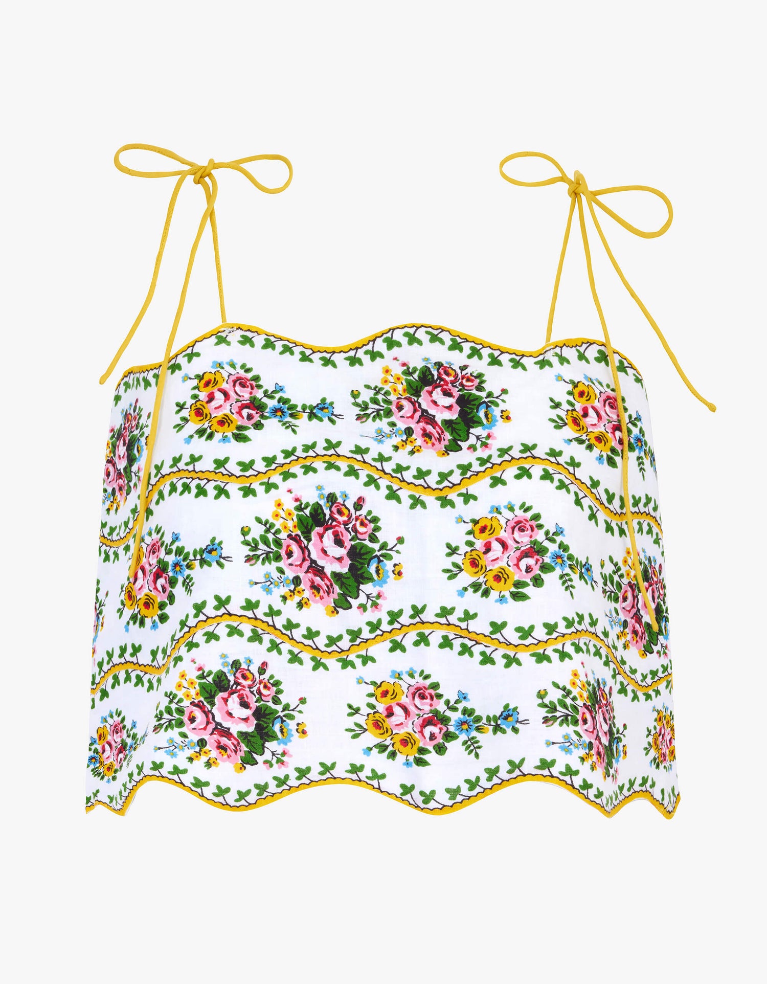 Pink City Prints Vintage Bouquet Sicily Top