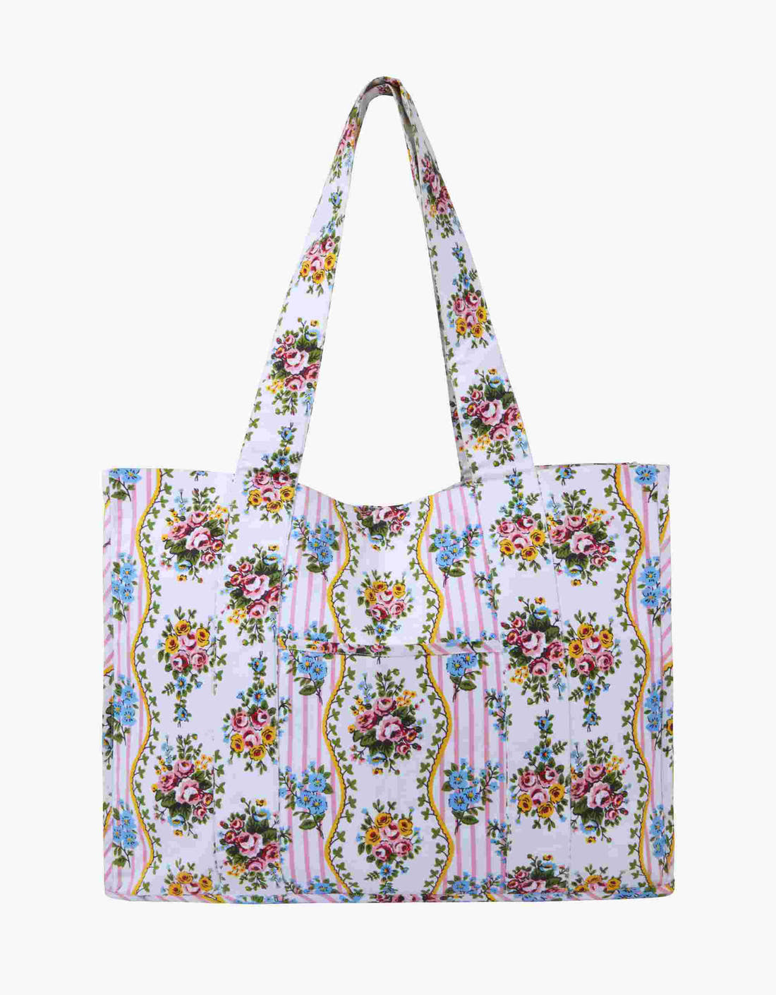 Pink City Prints Vintage Bouquet Tote Bag