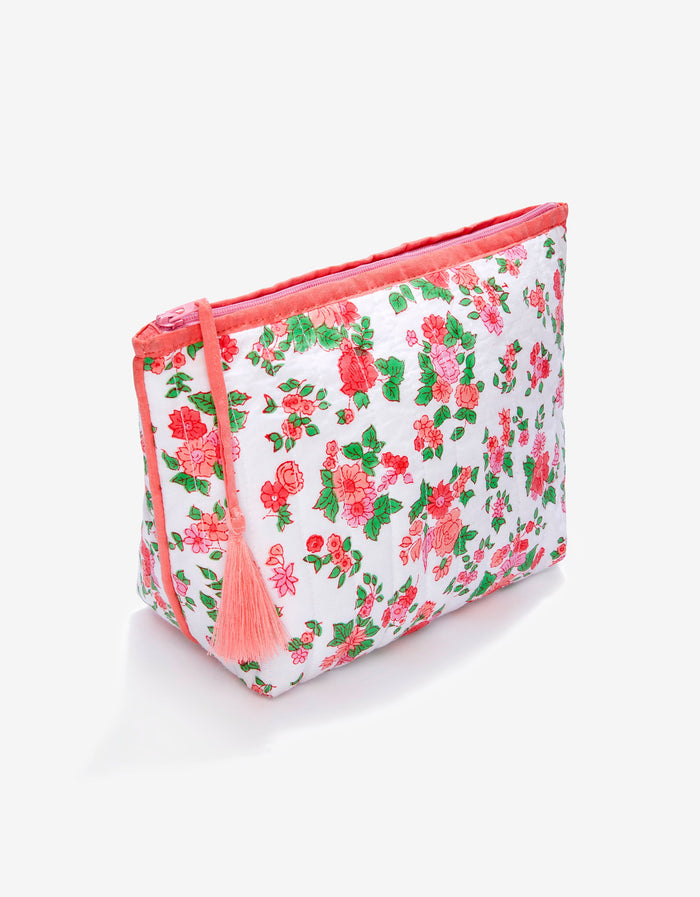 Pink City Prints Vintage Ditsy Makeup Pouch