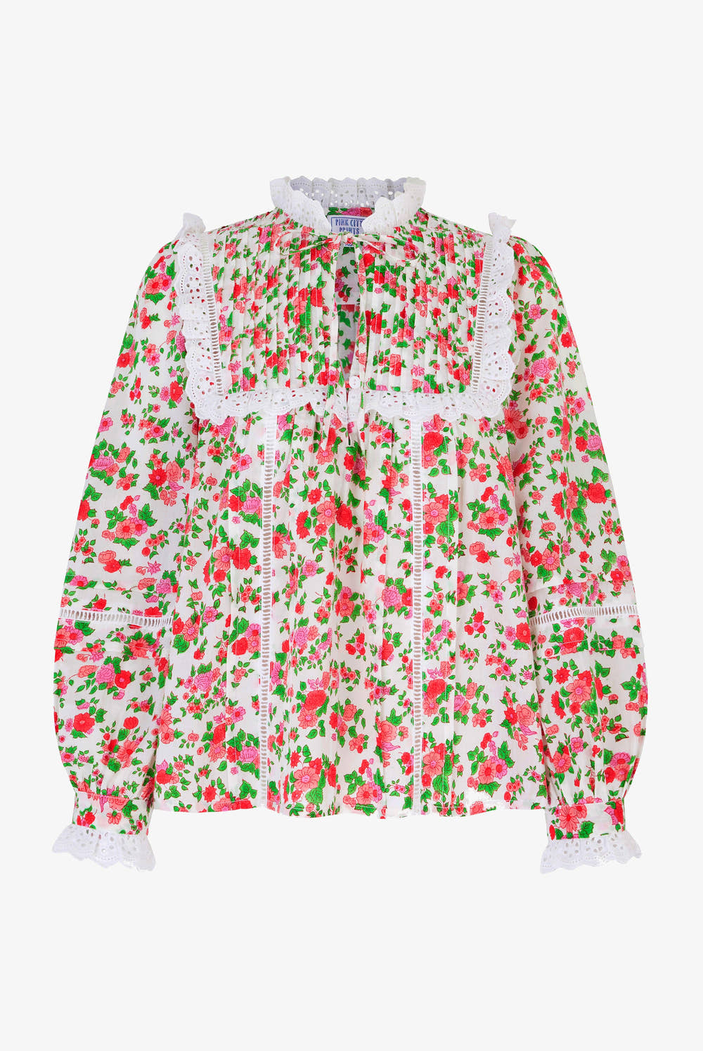 Pink City Prints Vintage Ditsy Nettie Blouse