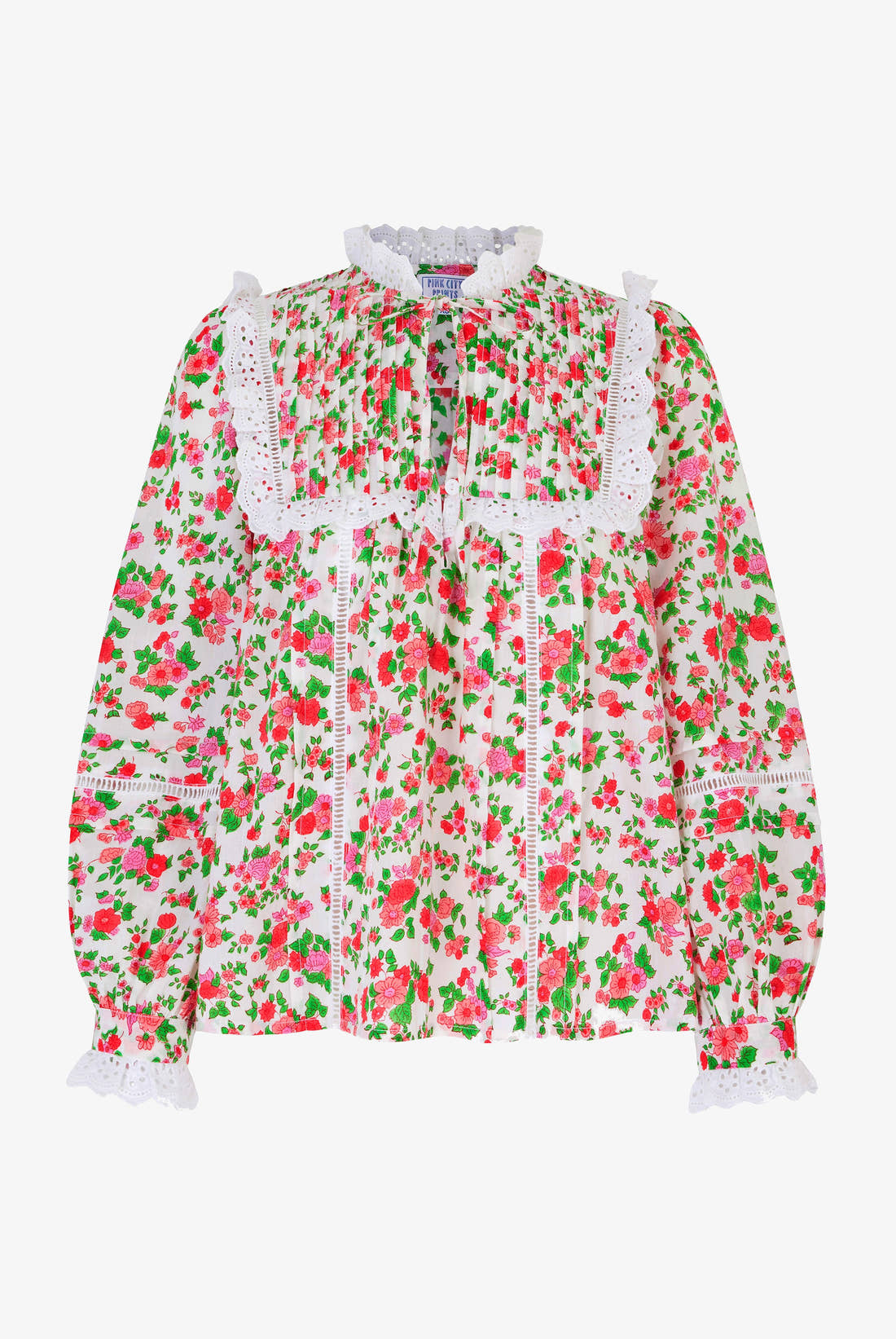 Pink City Prints Vintage Ditsy Nettie Blouse