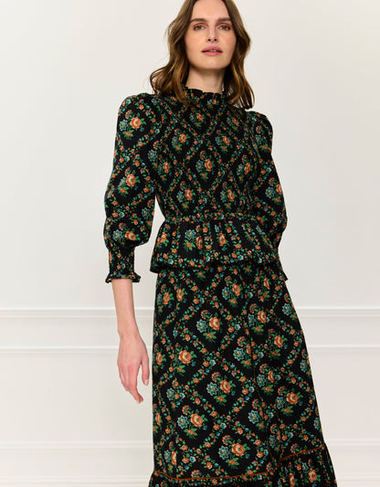 Pink City Prints Vintage Trellis Isabel Top
