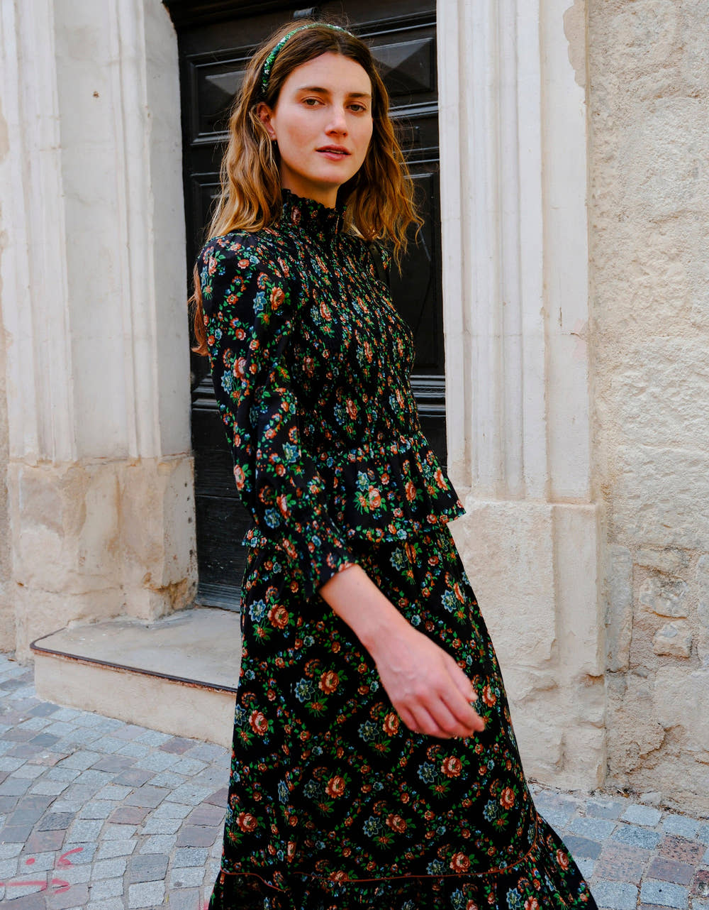 Pink City Prints Vintage Trellis Isabel Top