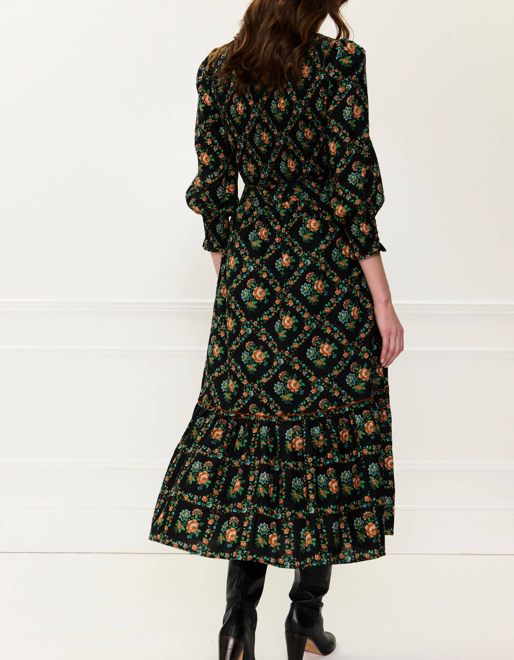 Pink City Prints Vintage Trellis Mabel Skirt