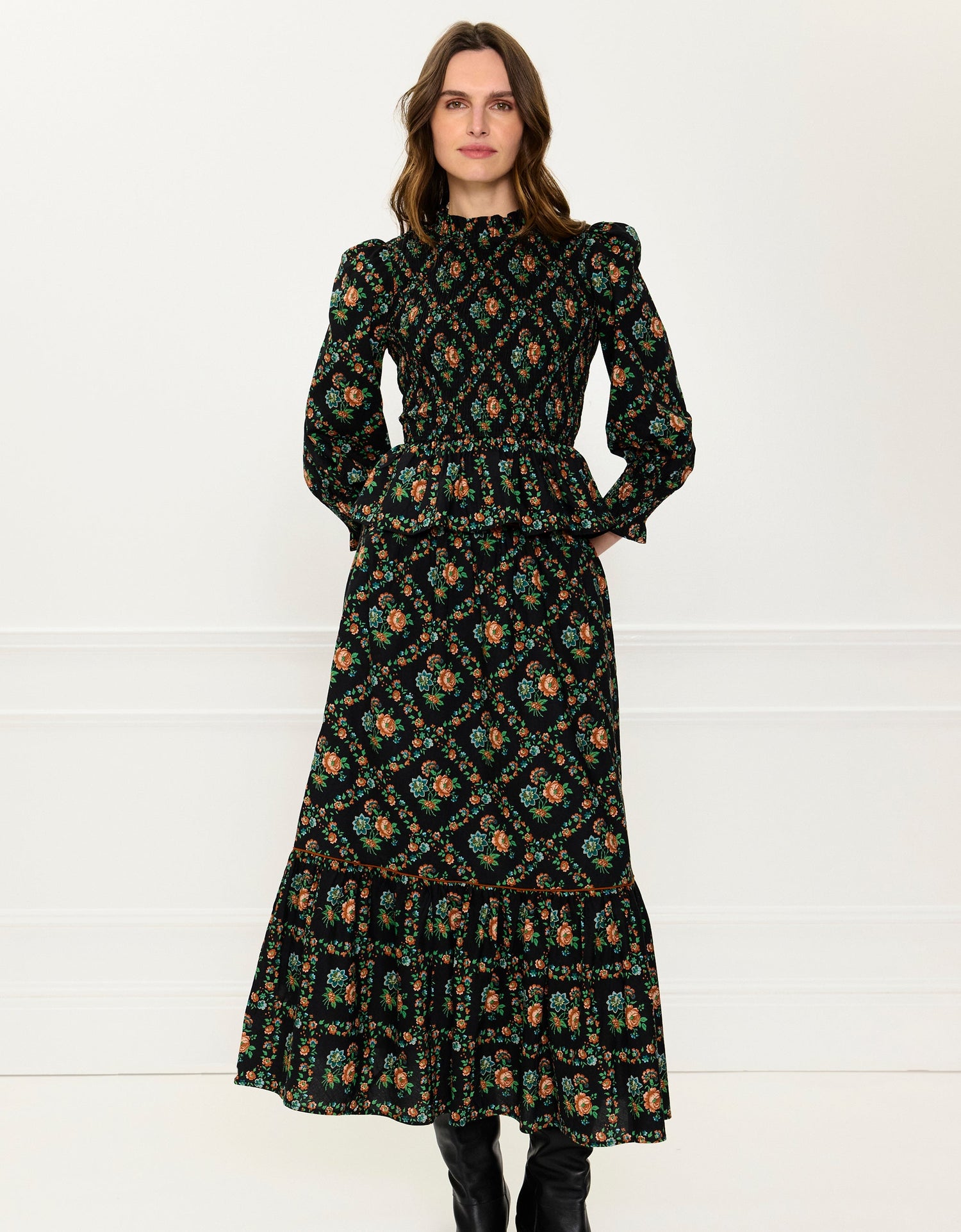 Pink City Prints Vintage Trellis Mabel Skirt