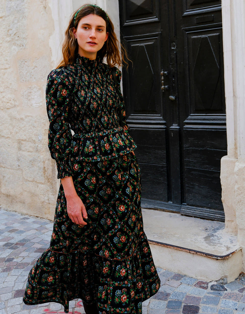 Pink City Prints Vintage Trellis Mabel Skirt