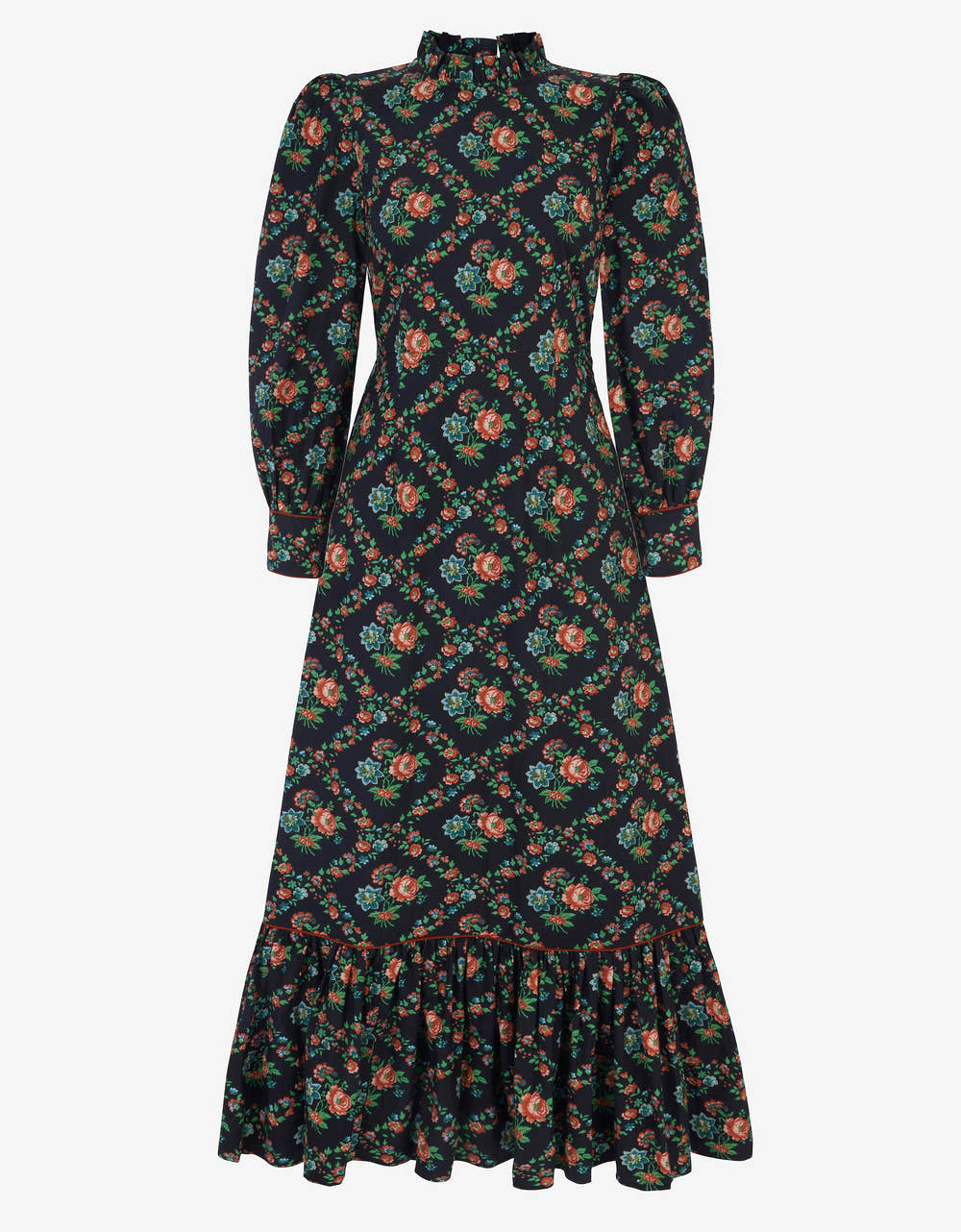 Pink City Prints Vintage Trellis Petworth Dress