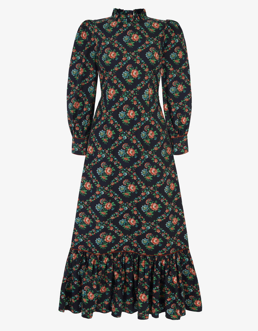 Pink City Prints Vintage Trellis Petworth Dress