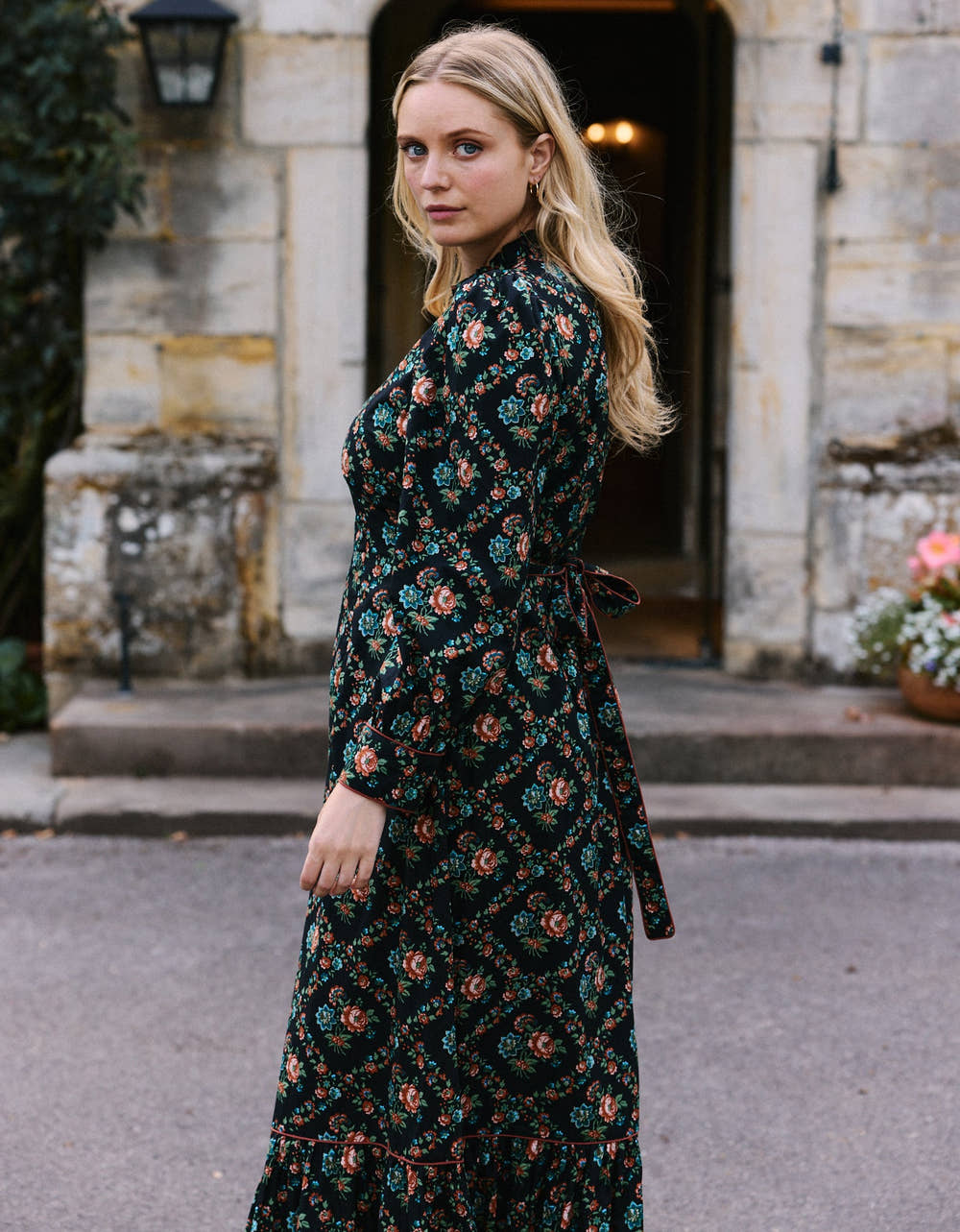 Pink City Prints Vintage Trellis Petworth Dress