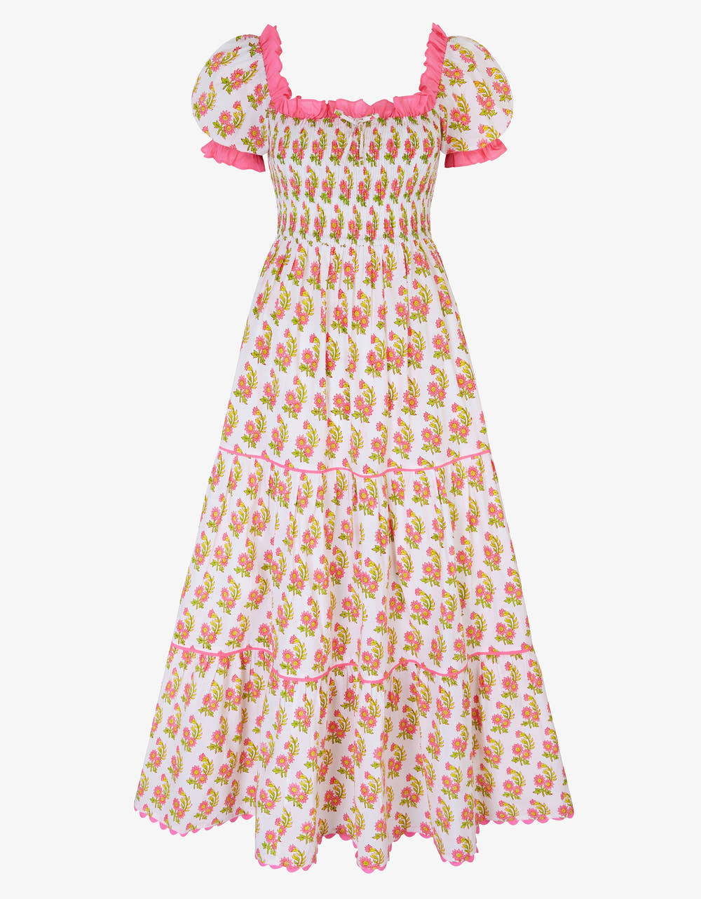 Pink City Prints Zesty Daisy Palermo Dress