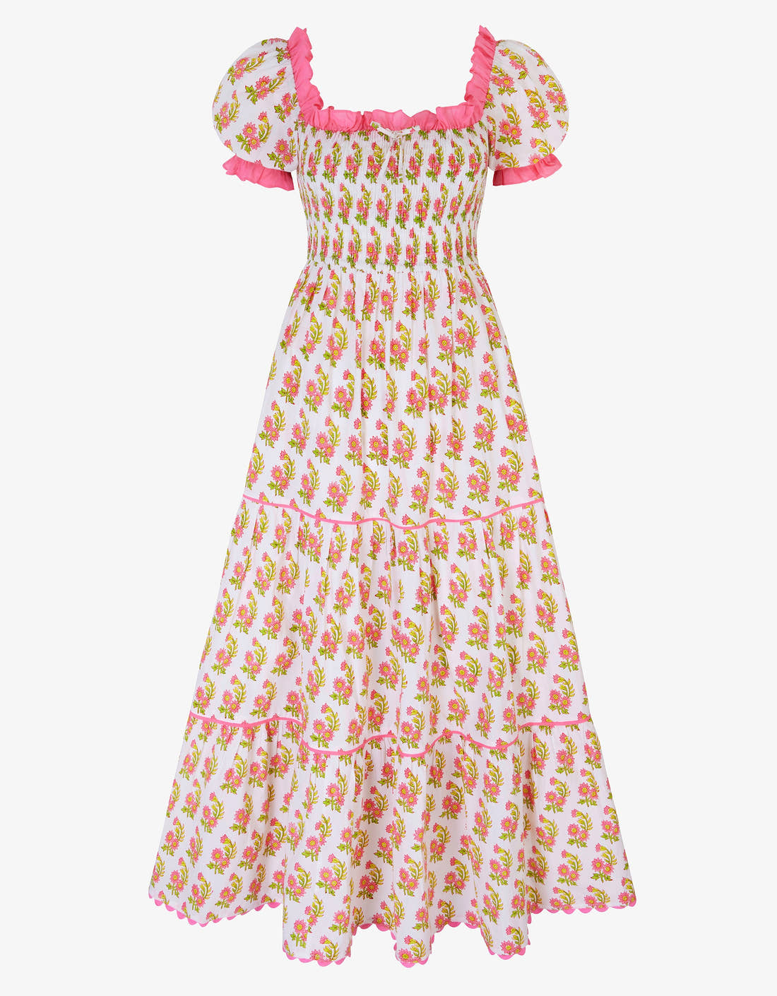 Pink City Prints Zesty Daisy Palermo Dress